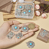 16Pcs 8 Styles Synthetic Turquoise Pendants FIND-TA0002-16-14