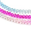 Transparent Painted Glass Beads Strands DGLA-A034-T3mm-A14-4