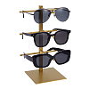 3-Tier 201 Stainless Steel Sunglasses Tower Display Stands ODIS-WH0086-221B-1