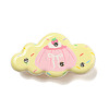 Cute Cloud Resin Alligator Hair Clips AJEW-U004-04A-1