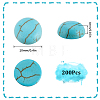 Dyed Synthetic Turquoise Cabochons TURQ-SC0001-05B-2