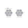 925 Sterling Silver Pave Moissanite Stud Earrings for Women SX7074-2-6