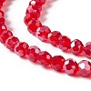 Electroplate Glass Bead Strands LS-EGLA-R015-4mm-20-4