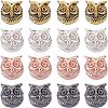 Owl Alloy Beads PALLOY-FH0001-07-RS-1