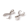 Non-Tarnish 201 Stainless Steel Pendant Pinch Bails STAS-P223-16P-C-1