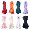 8 Skeins 8 Colors Braided Cotton String Threads for Crafts Knitting Making OCOR-TA0003-56-1