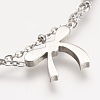 304 Stainless Steel Anklets AJEW-K009-23P-2