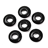 Natural Obsidian European Beads G-C134-01J-1