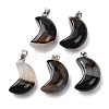 Natural Agate Pendants G-F820-02L-03-1