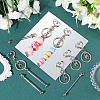10Pcs Alloy Keychain Clasps KEYC-SC0001-79B-3