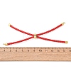Adjustable Round Braided Microfiber Leather Cord Bracelet Making LS-KK-CBAC260-01G-29-3
