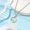 201 Stainless Steel Pendnat Necklaces NJEW-JN04764-05-5