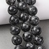 Natural Larvikite Beads Strands G-A310-A03-16mm-1