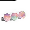 20Pcs Gradient Color & UV Plating Rainbow Iridescent Opaque Resin Beads PW-WG1BD98-09-1