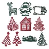 10 Pcs Christmas Theme Scrapbook Paper Set DIY-Z032-03C-2