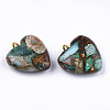 Assembled Bronzite and Imperial Jasper Pendants G-T111-04J-2