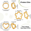 30Pcs 3 Style Rack Plating Alloy Bead Frame FIND-DC0002-04-2