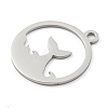 Non-Tarnish 304 Stainless Steel Pendants STAS-B056-26P-06-2