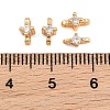 SHEGRACE Brass Micro Pave Cubic Zirconia Connector Charms XGRQ5K992-833G-A-3