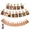 Paper Glitter Happy Birthday Photo Hanging Banner DIY-FZC0002-04B-1