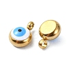 Ion Plating(IP) Real 18K Gold Plated 201 Stainless Steel Charms STAS-L024-020G-04-2