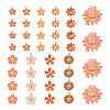 40Pcs 10 Styles Alloy Enamel Pendants ENAM-TA0004-09-2