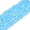 Transparent Glass Beads Strands EGLA-A044-T2mm-MB08-1