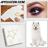 4 Sheets 4 Styles Acrylic Self Adhesive Stickers DIY-GF0014-71B-5