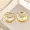 Brass Hoop Earrings for Women KK-CBAD851-42G-2