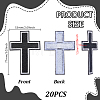20Pcs Polyester Clothing Patches PATC-GA0002-02A-2