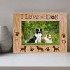 Rectangle with Dog & Word Wooden Photo Frames AJEW-WH0292-005-7