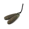 Natural Stichtite Pendants G-L617-G07-10x40mm-2
