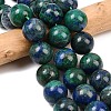 Natural Chrysocolla and Lapis Lazuli Beads Strands G-L648-A12-16mm-1