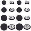 100Pcs 4 Styles 1-Hole Cloth Buttons BUTT-CY0001-09B-1