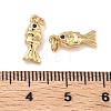 Brass Micro Pave Cubic Zirconia Pendants KK-A291-11G-G-3