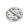 Anti-Tarnish 201 Stainless Steel Pendants STAS-R002-01P-24-2