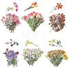 6Bags 6 Styles  Waterproof PET Adhesive Waterproof Stickers Set DIY-SP0005-23-1