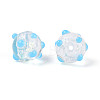 Handmade Foil Lampwork Beads Strands FOIL-T008-02D-3