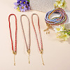 8Pcs 8 Colors 3.5MM Round Nylon Cotton Cord Necklace Making NJEW-TA0001-26G-5