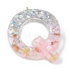 Resin Pendants RESI-B029-01P-Q-1