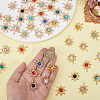 56Pcs 14 Colors Zinc Alloy Pendants FIND-ME0003-58-3