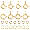 20Pcs 2 Styles Brass Spring Ring Clasps KK-YW0004-54-2