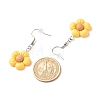 Sunflower Resin Charms Dangle Earring EJEW-JE04737-2