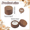 Round Wooden Single Ring Storage Boxes with Velvet Inside AJEW-WH0513-26B-2