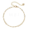 Brass Figaro & Rolo Chain Bracelets for Women BJEW-JB13157-2
