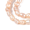 Natural Nucleated Pearl Beads Strands PEAR-N012-02O-02-4