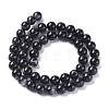 Natural Black Agate Beads Strands G-G582-4mm-60-2