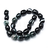 Natural & Dyed Stripe Agate Beads Strands G-K264-01B-18-2