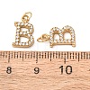 304 Stainless Steel with Crystal Rhinestone Charms RB-CBA5270-11G-B-3