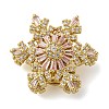 Brass Micro Pave Cubic Zirconia Beads KK-D378-19G-02-1